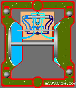 气动隔膜泵原理动态图